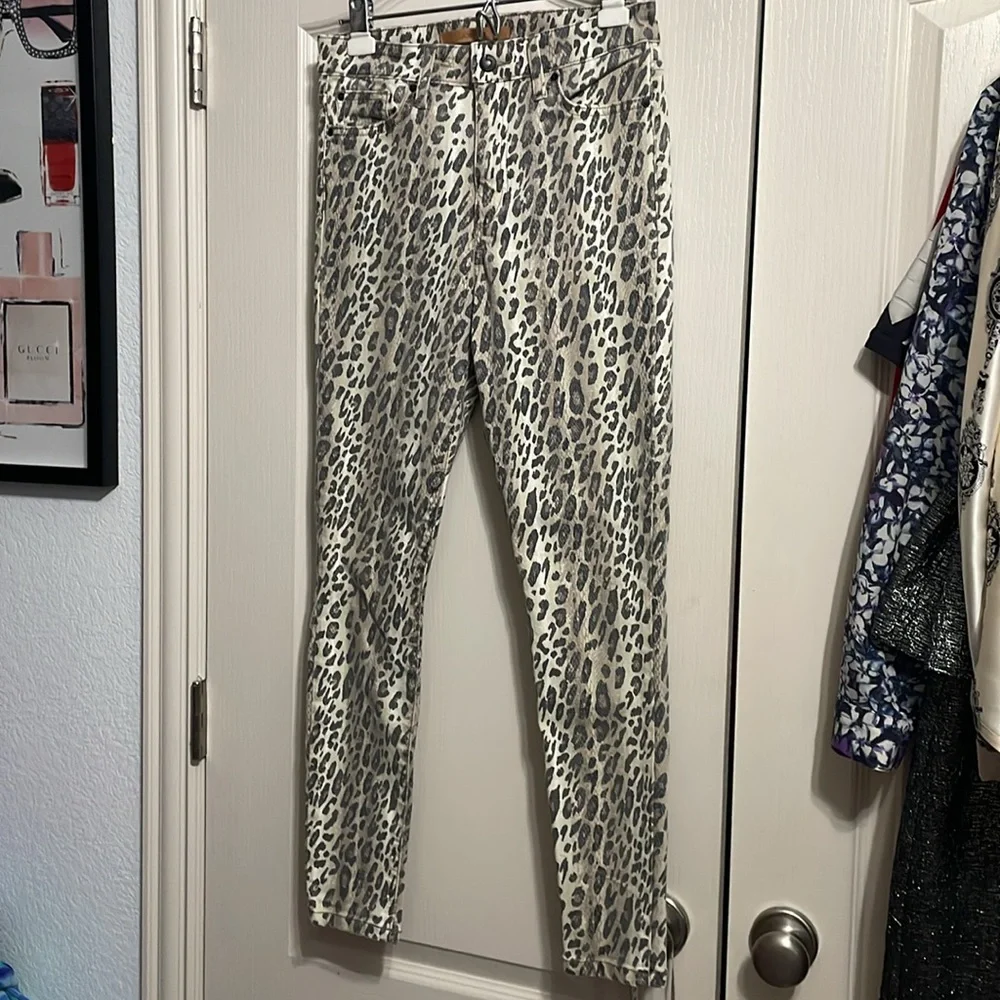 Joe's Jeans‎ Charlie High Rise Skinny Ankle Jeans in Leopard Print